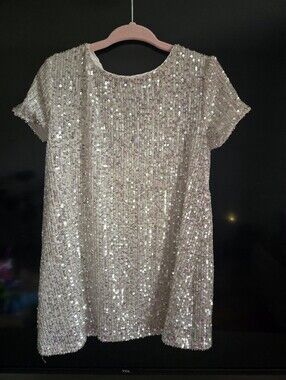 GB girls Sequin Short Sleeve Dress Size 3T